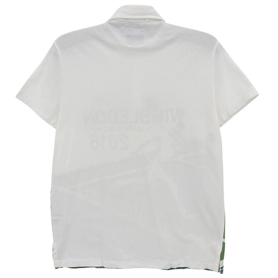 POLO Ralphlauren ポロラルフローレン コットン Wumbledon Canmpionships 2016 グラフィック ポロシャツ メンズ ホワイト M 779895751001_2