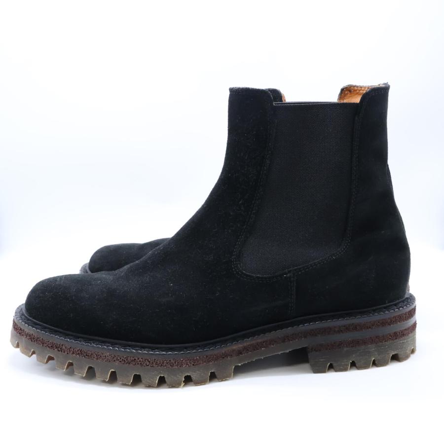 Per noi ペルノイ ×MAN.TO マント スエード サイドゴア ブーツ シューズ 39 ブラック メンズ