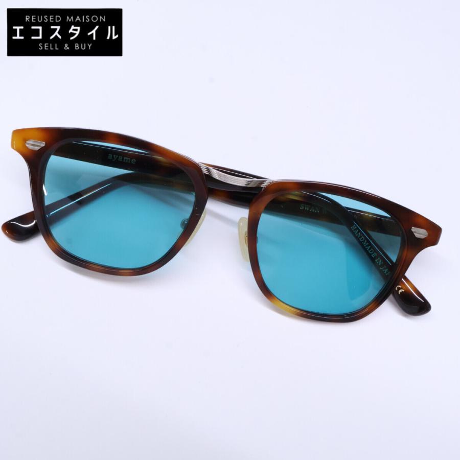 美品 ayame アヤメ SWAN W DT スワンW コンビ ウェリントンシェイプ