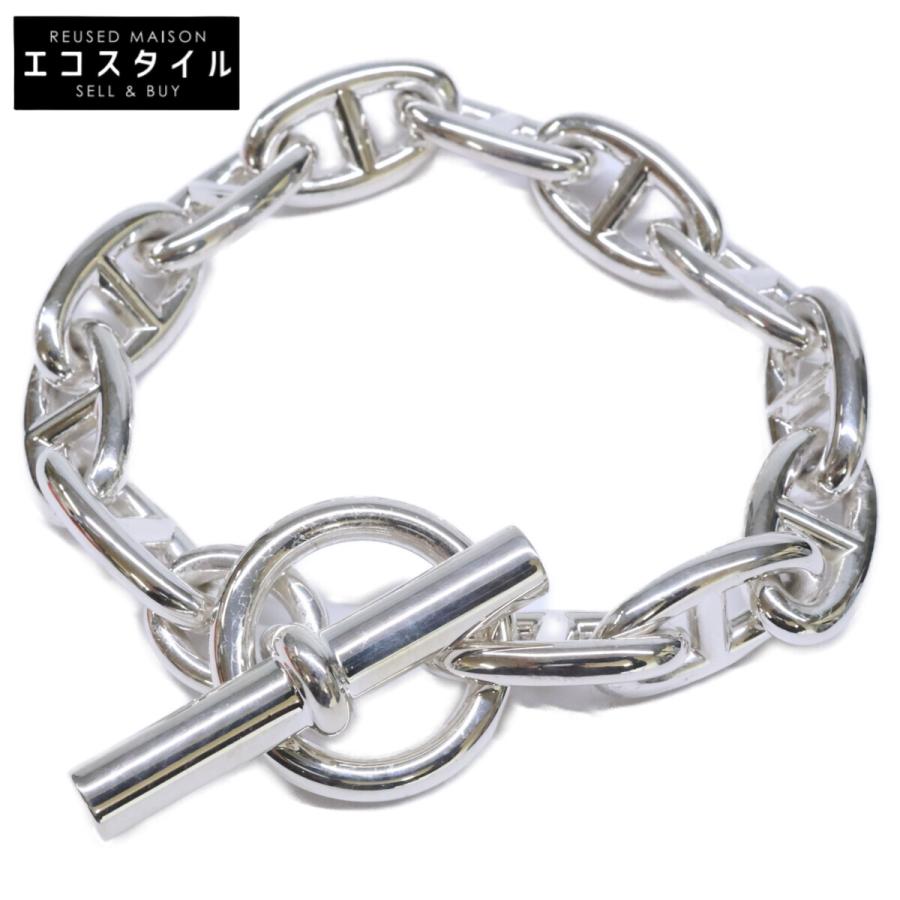 HERMES エルメス Ag925 シェーヌダンクルGM 12コマ ブレスレット 