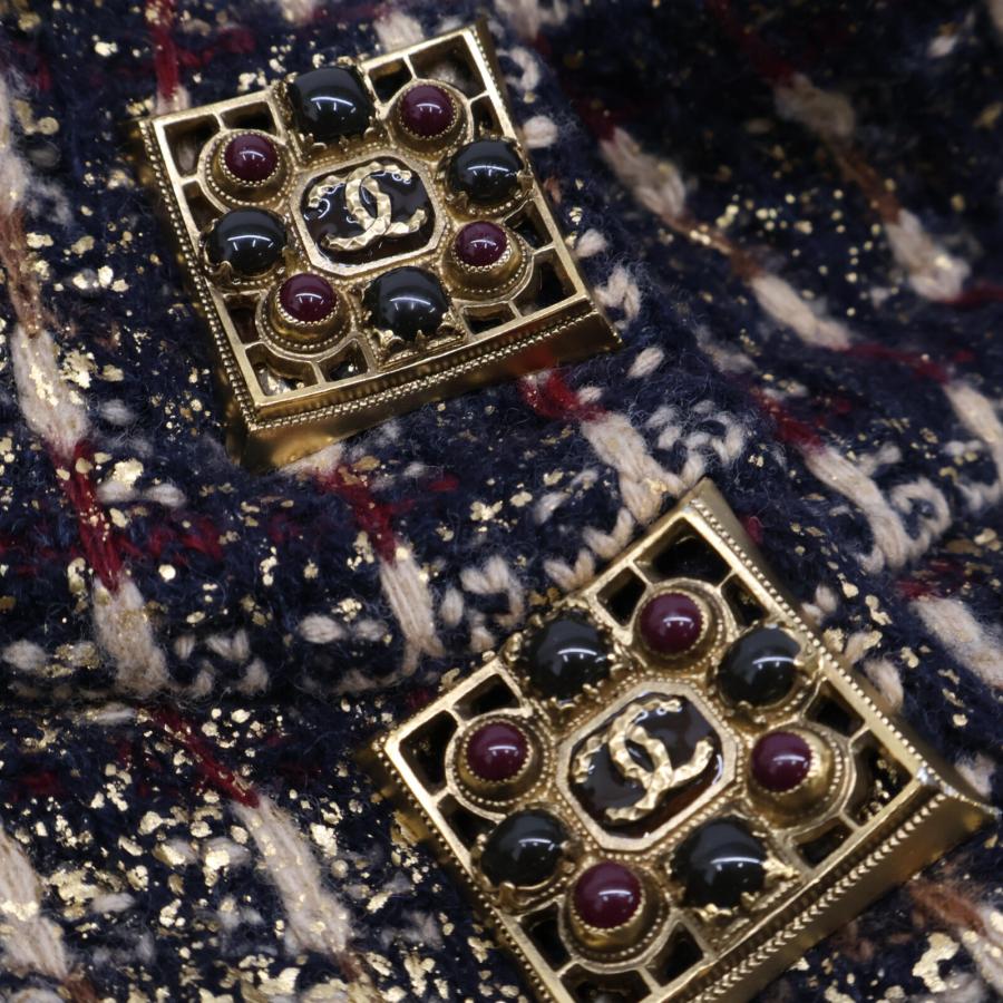 CHANEL（シャネル） 美品/ P41671K03112 グリボアボタン ウールx
