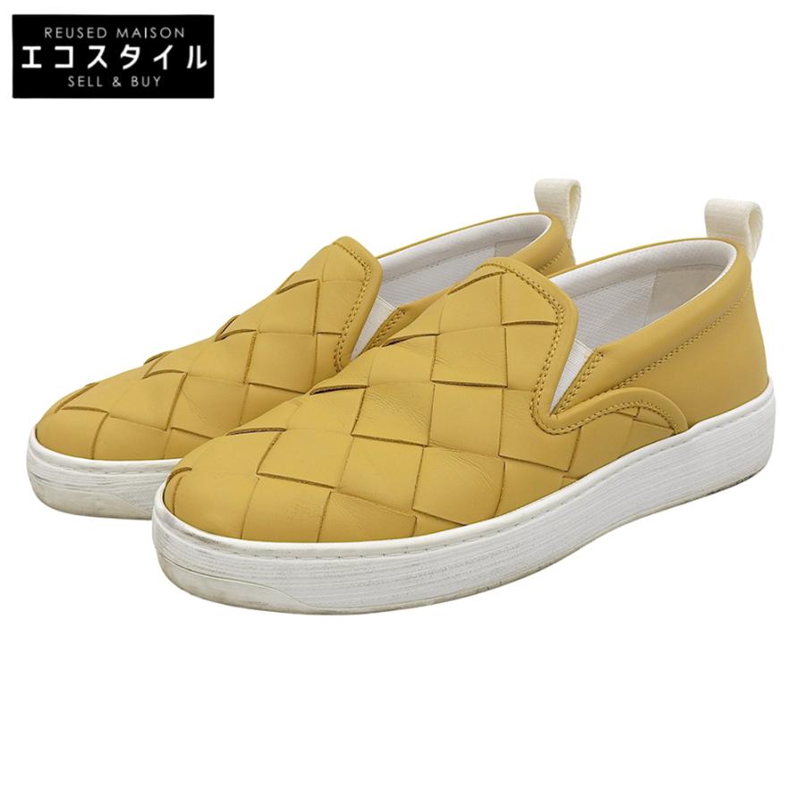BOTTEGA VENETA ボッテガヴェネタ レザー イントレチャート スリッポン 
