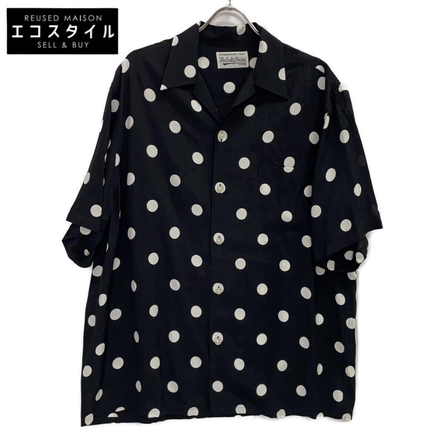 WACKO MARIA（ワコマリア） 23SS ブラック×ホワイト レーヨン ドット