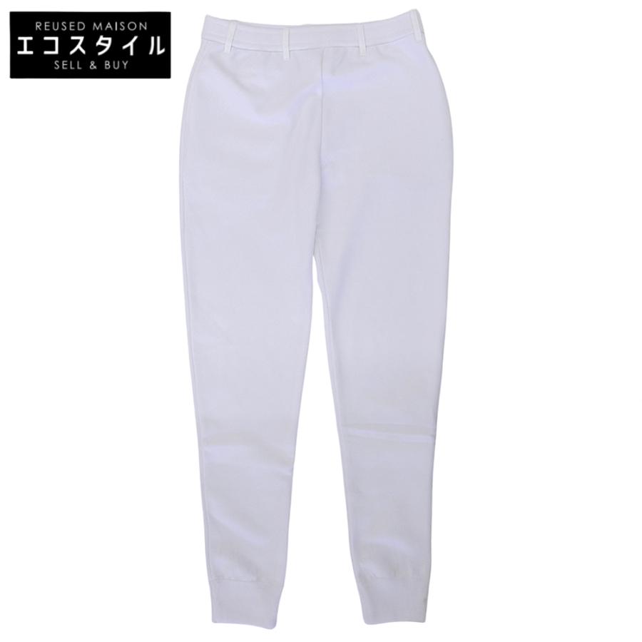 美品1PIU1UGUALE3 GOLF ホワイト パンツ　サイズL 1piu1uguale3 ウノピゥウノウグァーレトレ GOLF×戸賀敬城 KNIT RIB