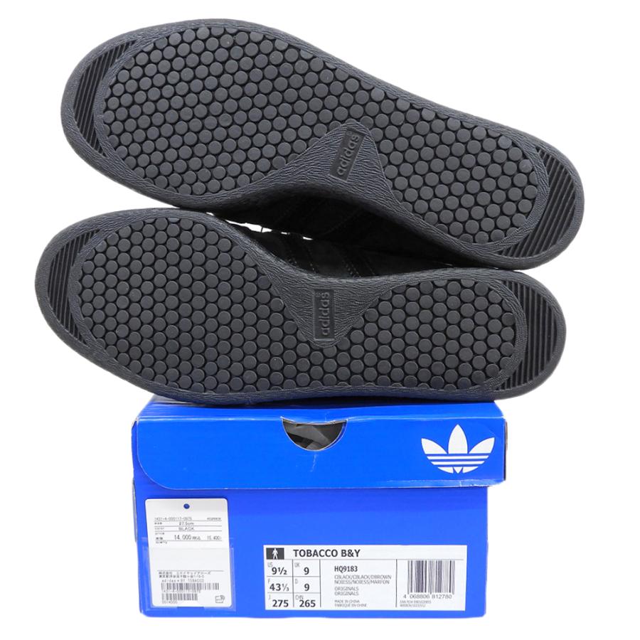 新品　未使用　アディダス 別注　タバコ　TABACCO B&Y 27 ブラック adidas（アディダス） 新品同様 B＆Y別注 TOBACCO/タバコ ローカット