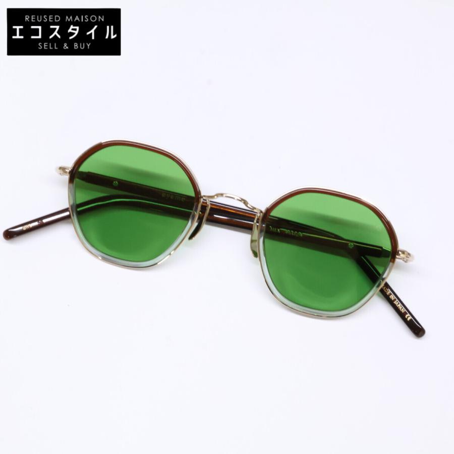 美品 ayame アヤメ HEX BRC ヘックス ヘキサゴンシェイプ サングラス