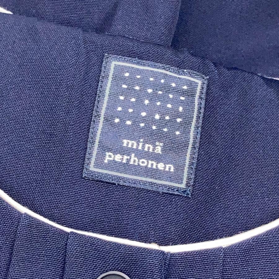 mina perhonen（ミナペルホネン） ya3778 ネイビー ウールシルク foggy
