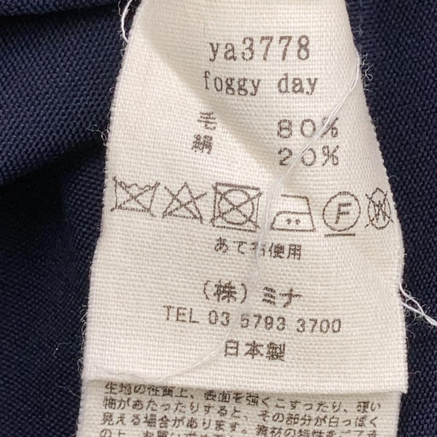 mina perhonen（ミナペルホネン） ya3778 ネイビー ウールシルク foggy