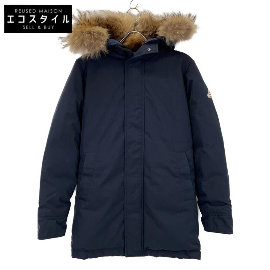 PYRENEX ピレネックス HMK009  ネイビー ANNCEY アヌシー ファー付きダウンジャケット XS Pyrenex（ピレネックス） HMK009 ネイビー ANNCEY アヌシー ファー付き