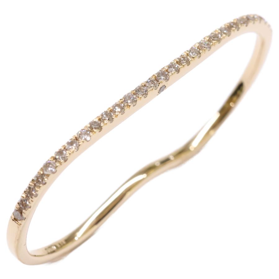 新品磨き Laaina ラアイナ 24-091-510-0016 K18 2FINGER DIAMOND RING