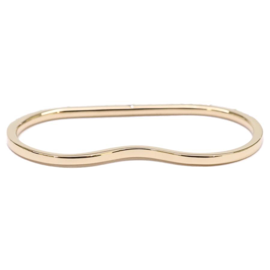 新品磨き Laaina ラアイナ 24-091-510-0016 K18 2FINGER DIAMOND RING