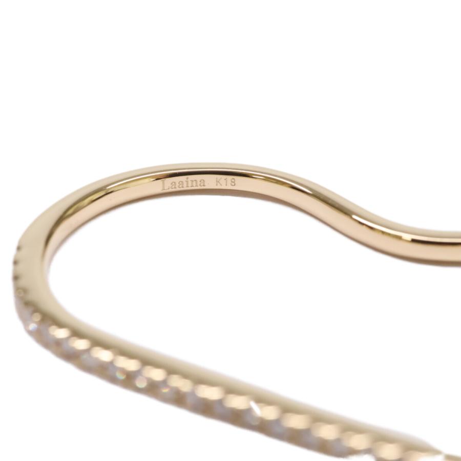 新品磨き Laaina ラアイナ 24-091-510-0016 K18 2FINGER DIAMOND RING