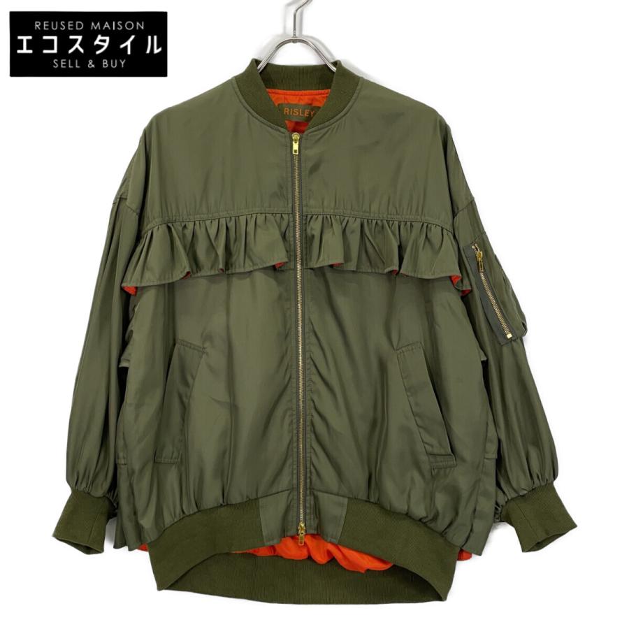 RISLEY リズレー R2201-BJK199 カーキ フリル付きボンバージャケット 