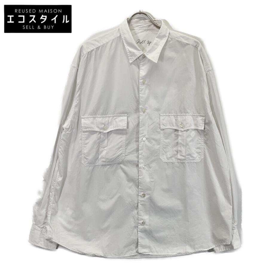 PORTER CLASSIC（ポータークラシック） WHITE ROLL UP SHIRT ALUMO