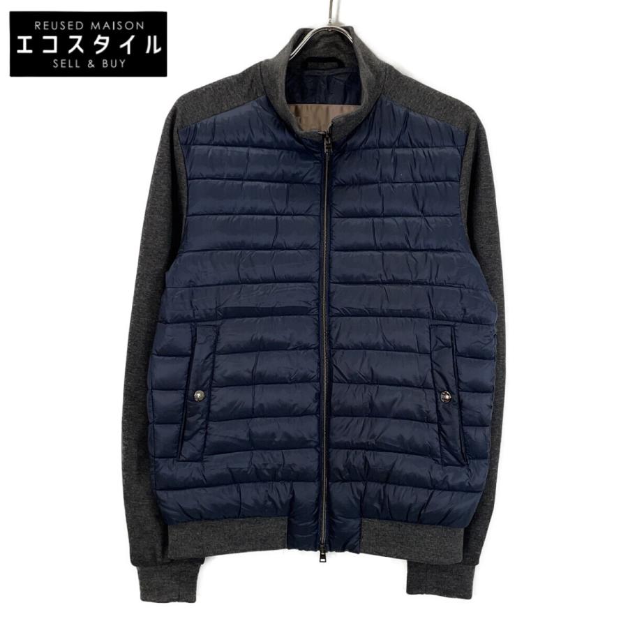 HERNO（ヘルノ） PI025UR-12020 ネイビー×チャコール 切り替えダウン