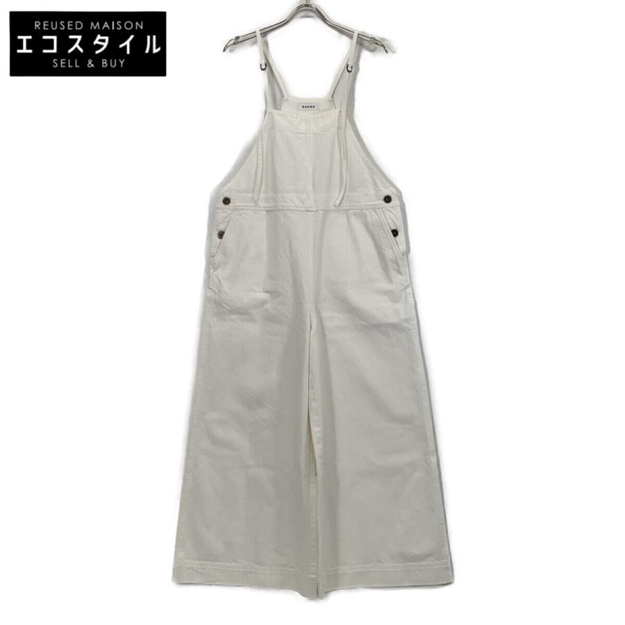 SACRA サクラ ホワイト ヴィンテージ デニム サロペット 38