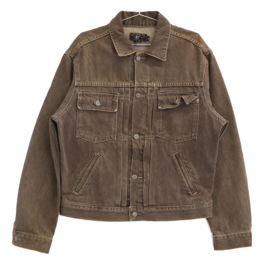RRL ダブルアールエル 3つ星タグ ブラウン USA製 先染めデニム
