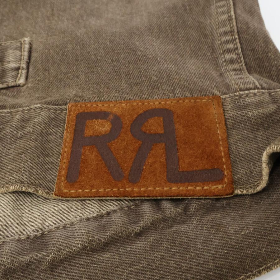 RRL ダブルアールエル 3つ星タグ ブラウン USA製 先染めデニム