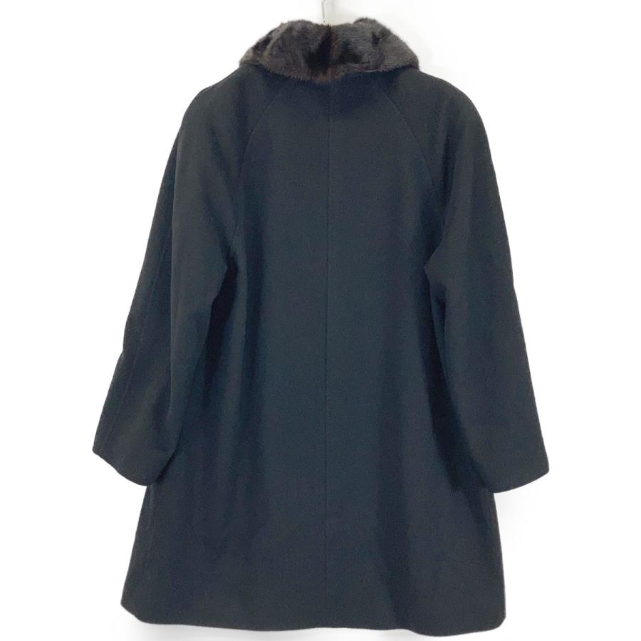 HERNO（ヘルノ） ブラック カシミヤ100 ミンクファー コート