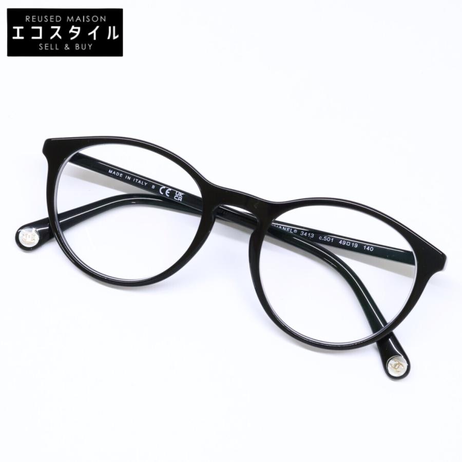 CHANEL（シャネル） 美品 3413 c.501 度入りレンズ ココマーク