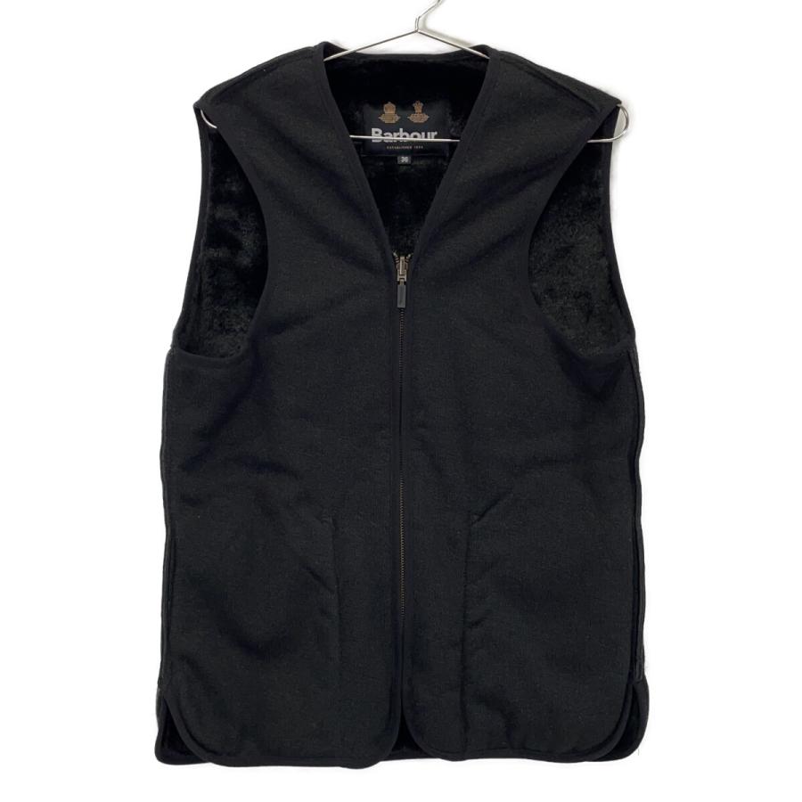 Barbour バブアー 232MLI0035 ブラック フロントジップ ファー
