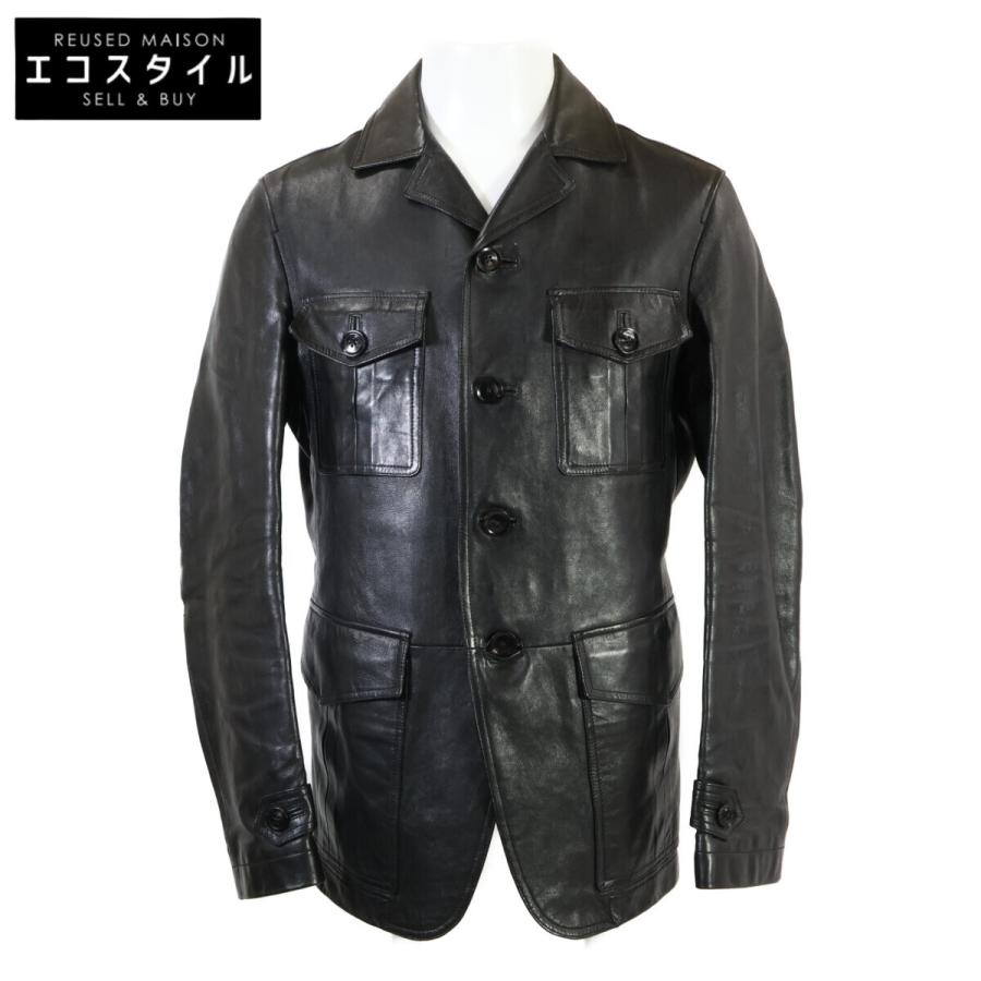 TOM FORD トムフォード BL422 TFL603 ラムレザー ミリタリージャケット