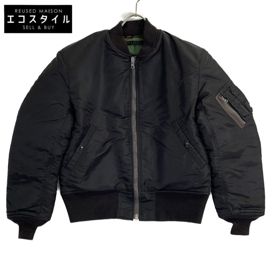 BUZZ RICKSON'S バズリクソンズ ブラック×カモ柄 WILLIAM GIBSON COLLECTION  MA-1 D-TYPE L BUZZ RICKSON'S バズリクソンズ ブラック×カモ柄 WILLIAM GIBSON