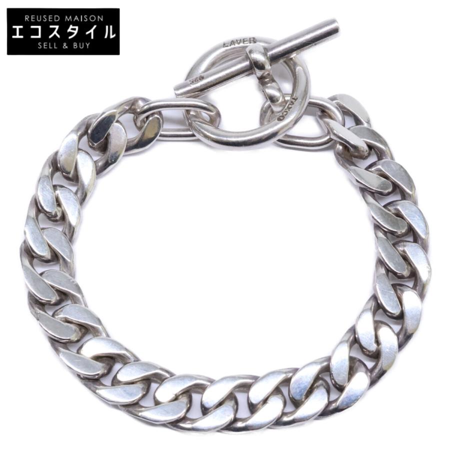 LAVER ラバー 925 9MM CURB CHAIN T BAR BR チェーン ブレスレット