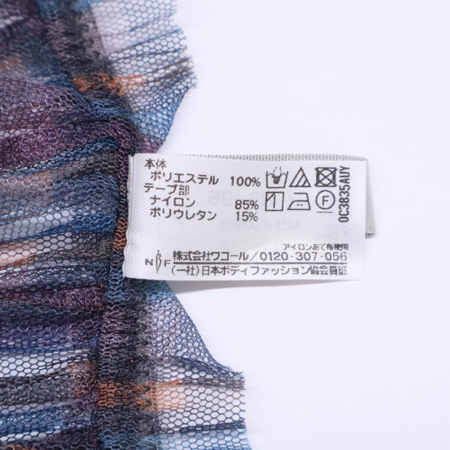 Yue ユエ WJD640 22X05WH マルチカラー チェックチュールスカート M