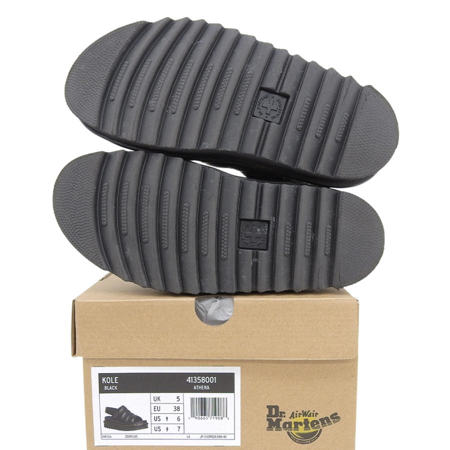 Dr.Martens（ドクターマーチン） KOLE BLACK レザー サンダル シューズ