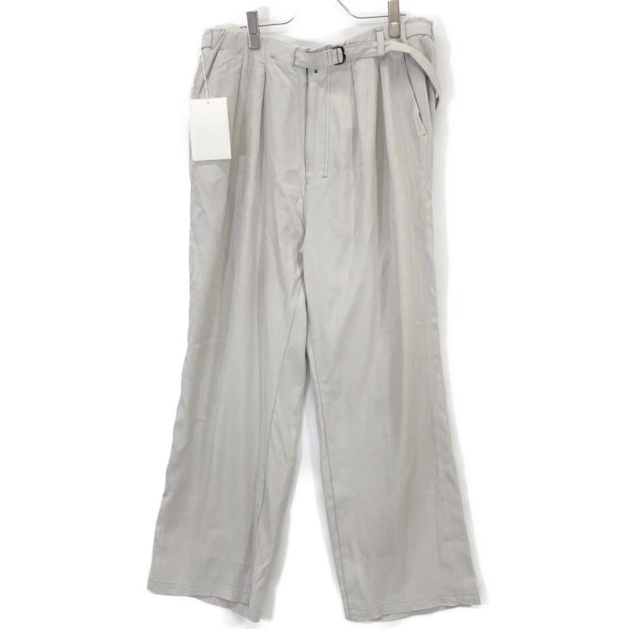 ANCELLM アンセルム 26SS ANC-PT106 ミント VISCOSE BELT-LESS TROUSERS ミント 2 ボトムス レーヨン メンズ 中古_1