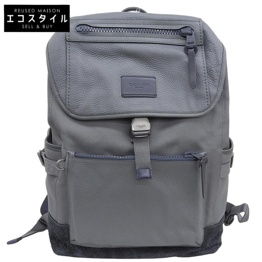 COACH（コーチ） 美品 マンハッタン レザー×スエード バック パック 