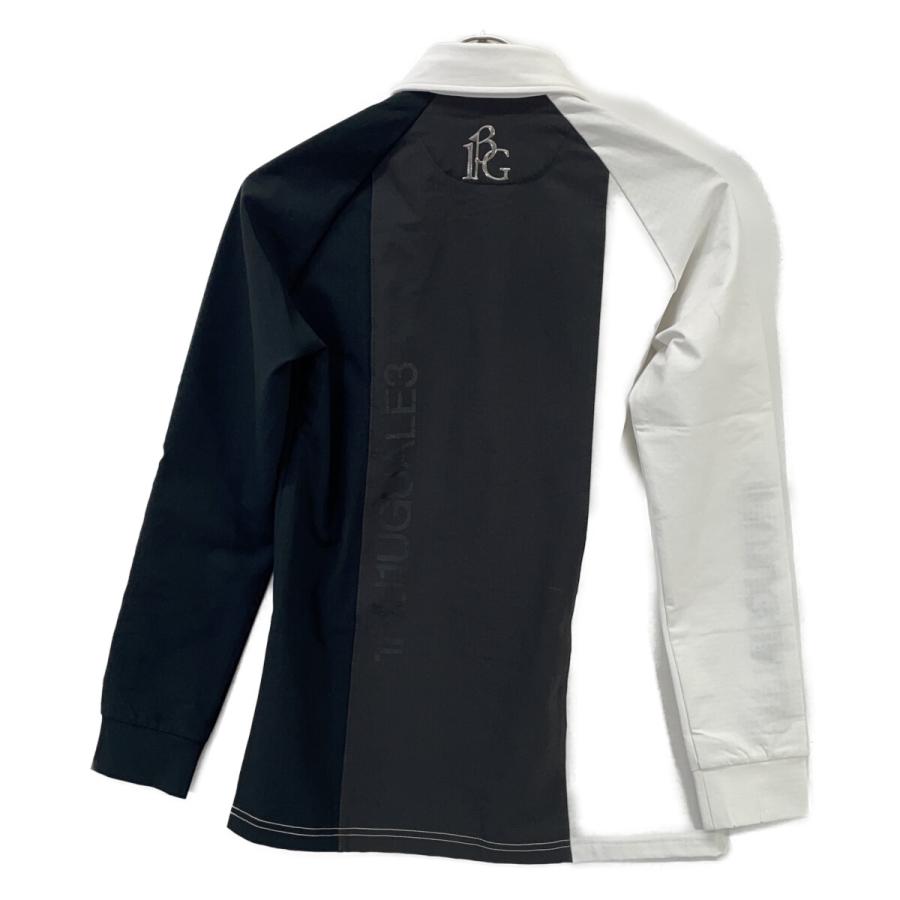 1piu1uguale3 ウノピゥウノウグァーレトレ GOLF GST164-POE437 ブラック×ホワイト STRIPE SWITCH POLO L/S II レディース_2