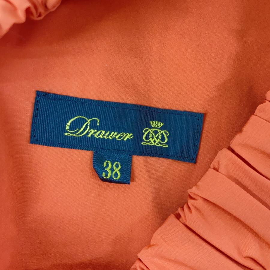 DRAWER（ドゥロワー） 6524-299-1834 オレンジ ウエストギャザー