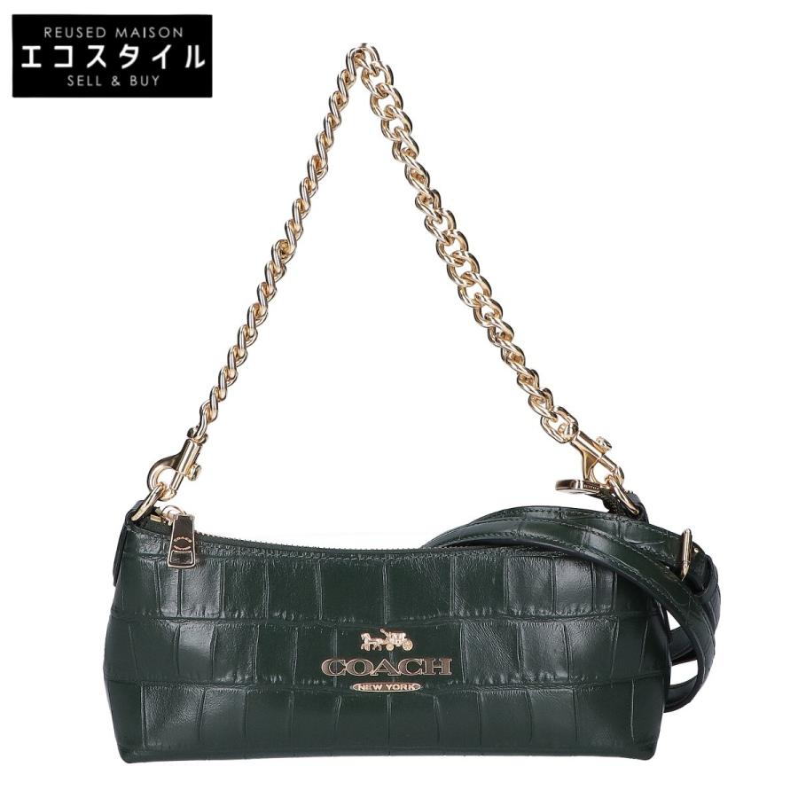 COACH（コーチ） 美品 CL656 シャーロット 型押しレザー ショルダー 