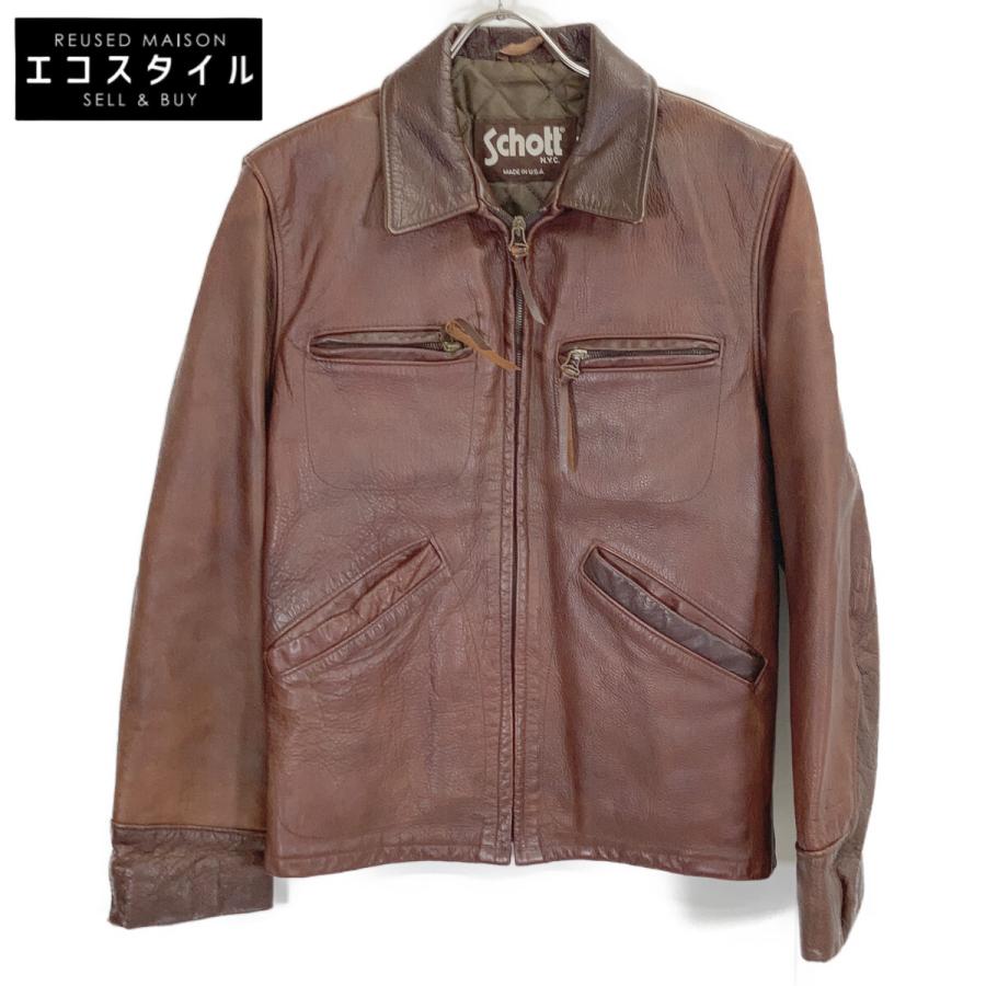 Schott N.Y.C（ショット） SCHOTT Lot.634 USA製 ブラウン シングル