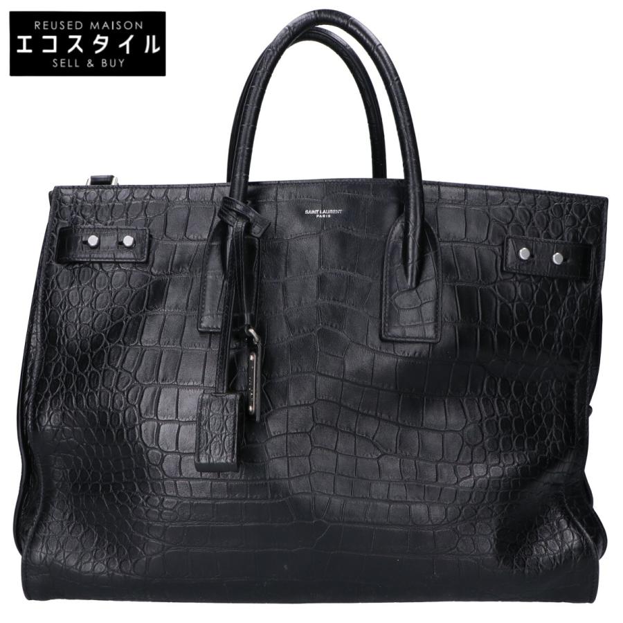SAINT LAURENT PARIS サンローランパリ 478167 ブラック 型押し サック