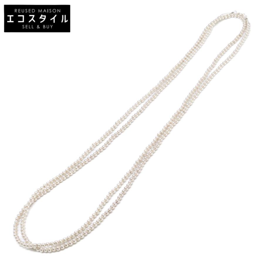 美品 Harpo ハルポ STERLING ナバホパール 5mm ロング ネックレス 71