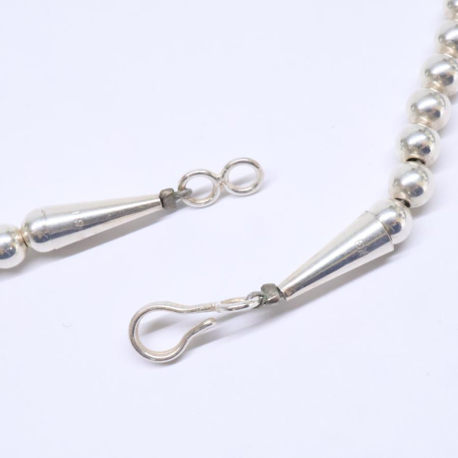 美品 Harpo ハルポ STERLING ナバホパール 5mm ロング ネックレス 71