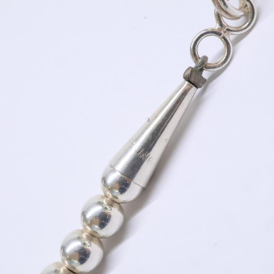 美品 Harpo ハルポ STERLING ナバホパール 5mm ロング ネックレス 71