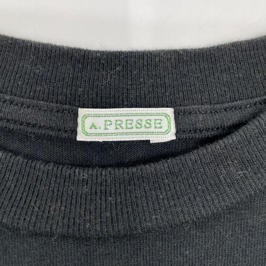 A.PRESSE アプレッセ 25AAP-05-02 25AW ブラック Cashmere Blend L/S T