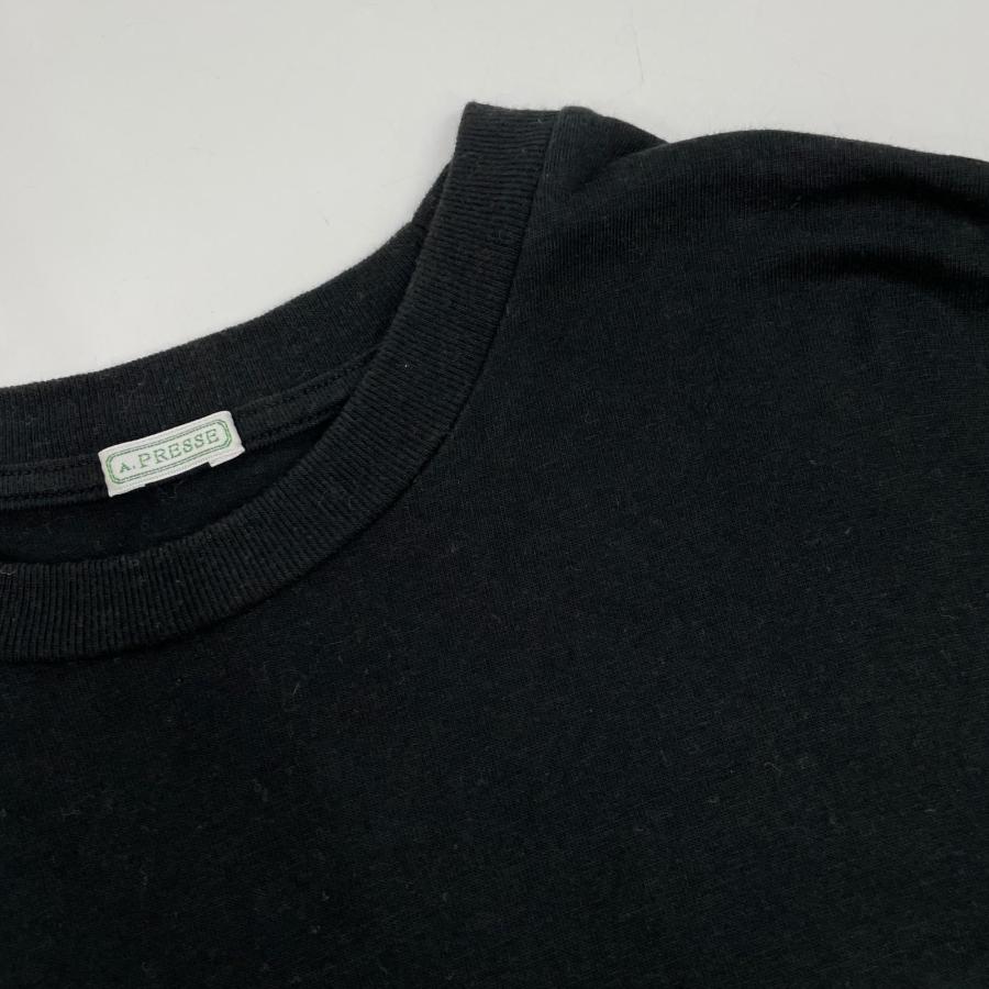 A.PRESSE アプレッセ 25AAP-05-02 25AW ブラック Cashmere Blend L/S T
