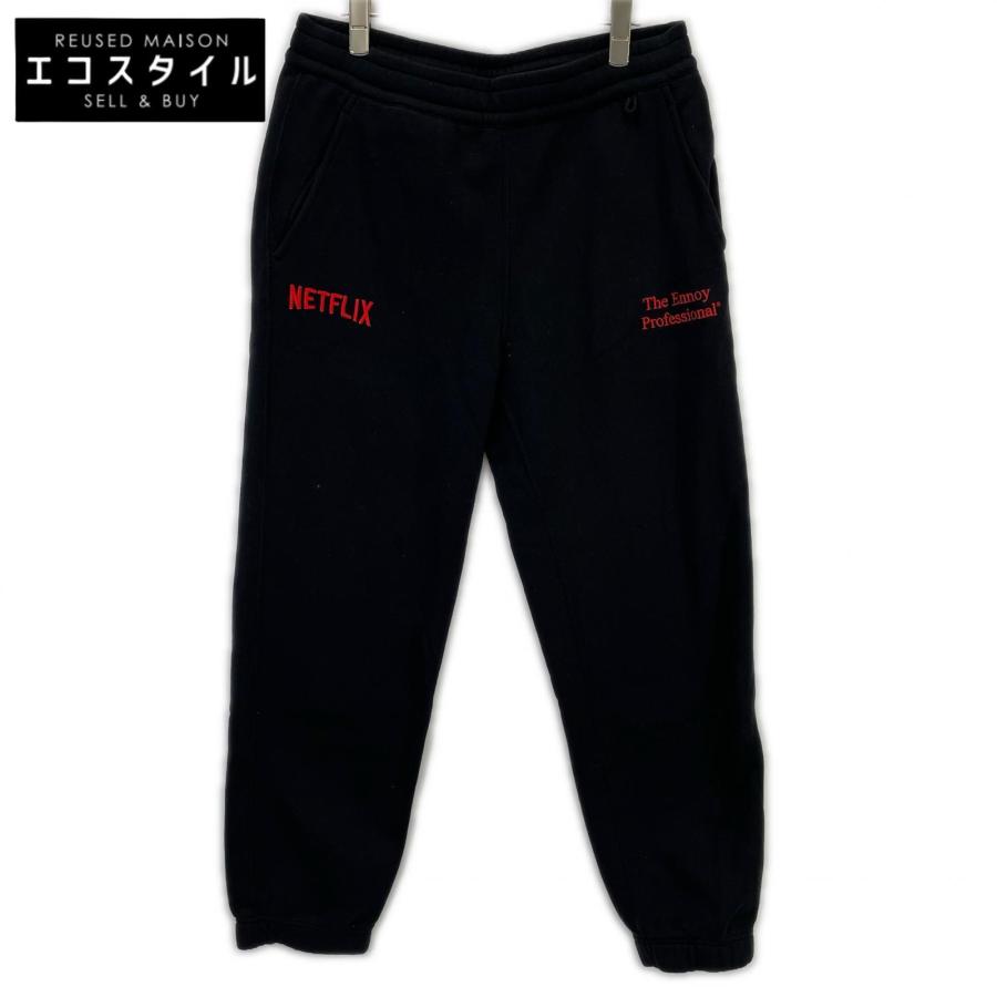 ennoy エンノイ 【×NETFLIX】23AW ブラック イージー スウェットパンツ 