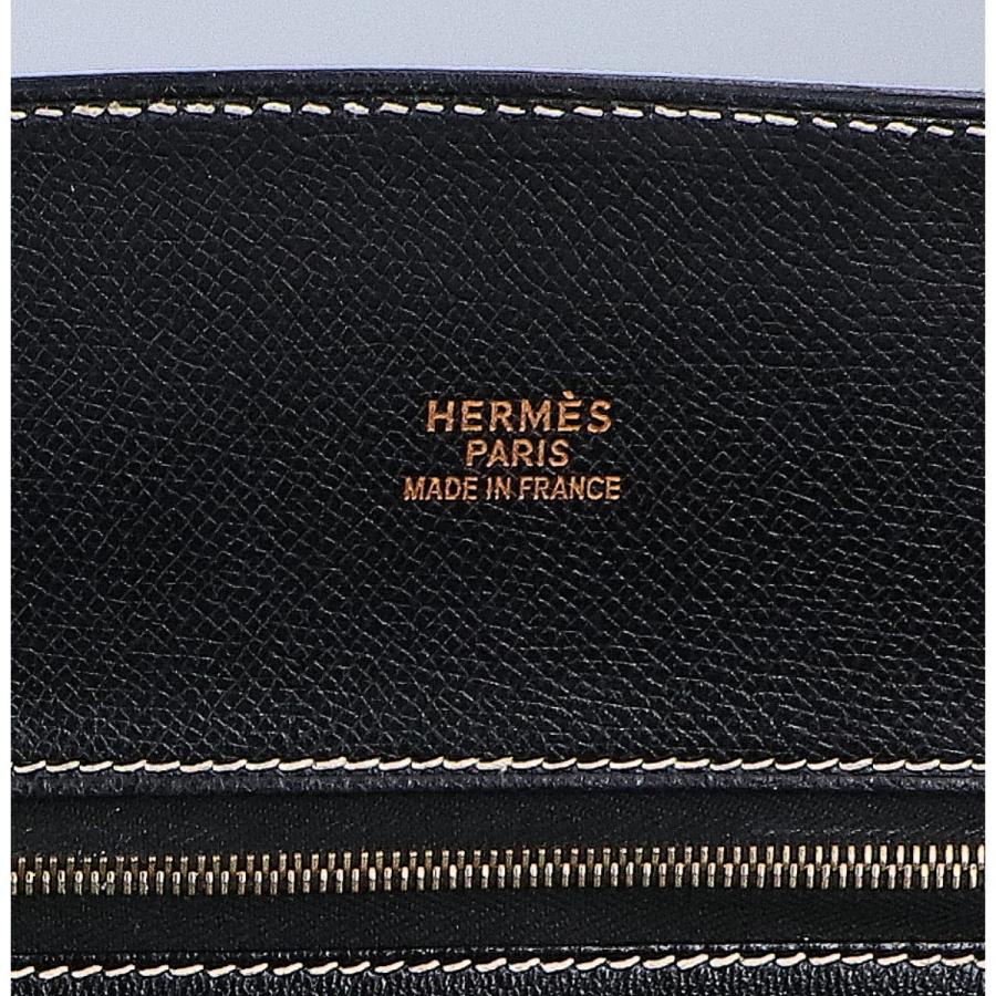 HERMES エルメス □E刻 クシュベル G金具 ホワイトバスGM トートバッグ