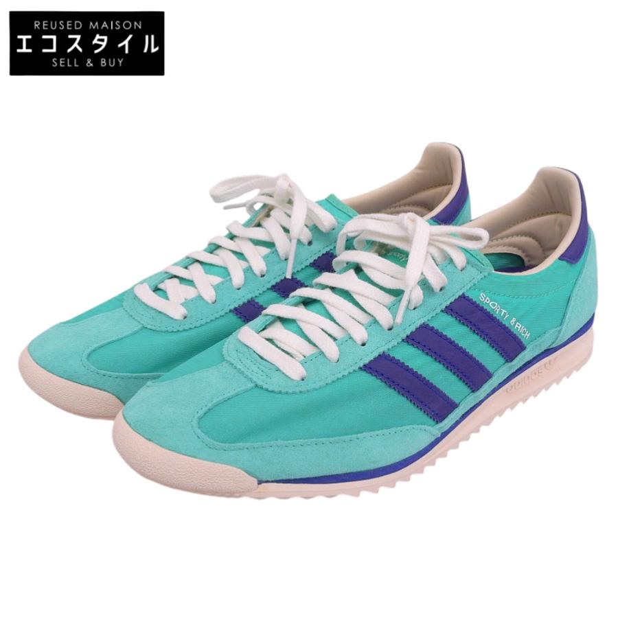 adidas（アディダス） 新品同様 SL72 SPORTYR＆RICH スニーカー シューズ メンズ ミントラッシュ パワーパープル 27 ...