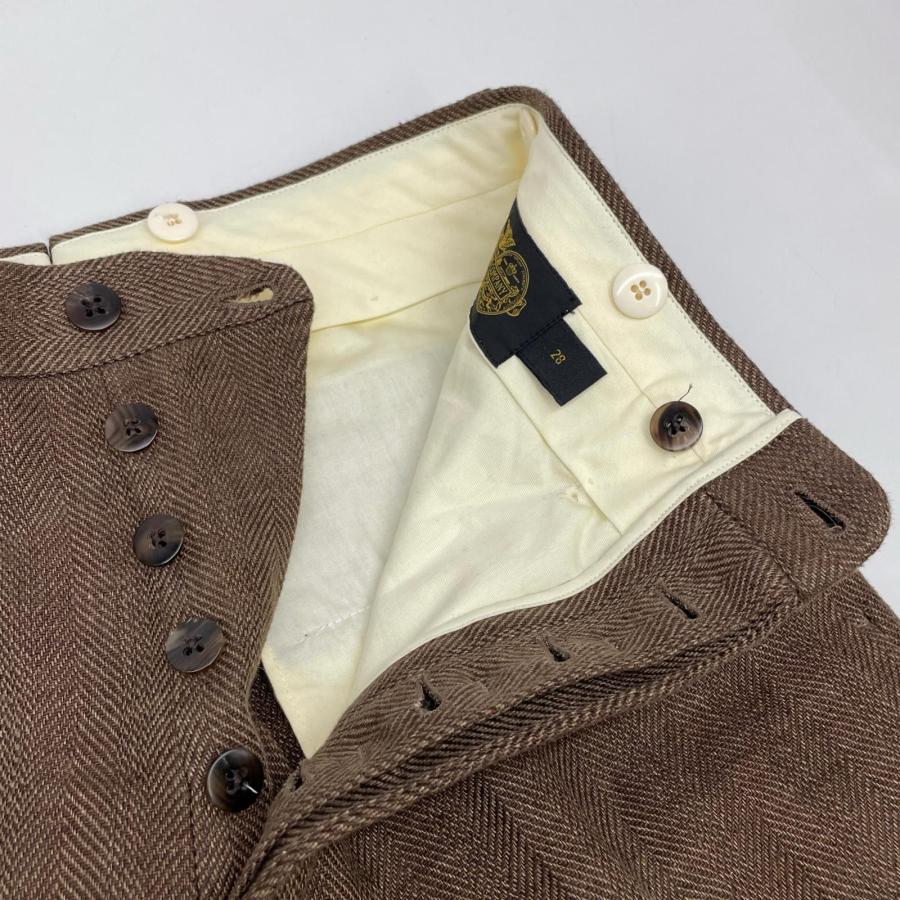 RRL ダブルアールエル 782959835001 イタリア製 ボタンフライ ヘリンボーンテーパードスラックス 28 メンズ_6