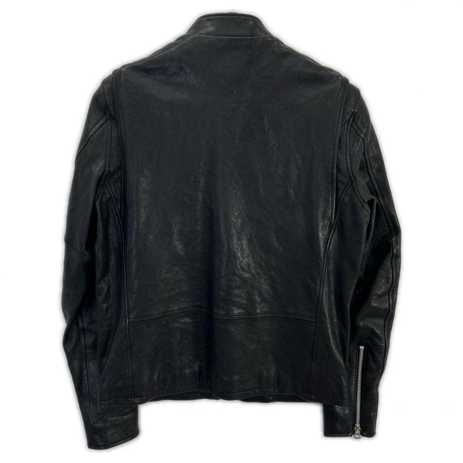 SCHOTT（ショット） 3191052 ブラック ラムレザー ワッペン ジャケット