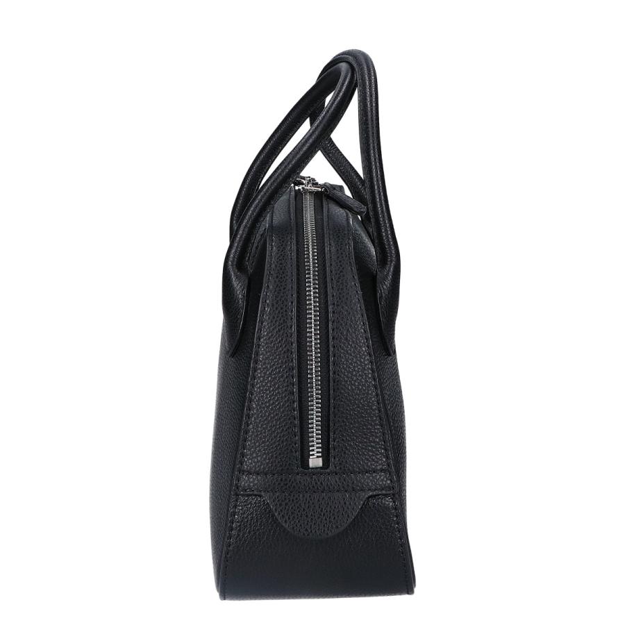 レディース 【美品】MAISON CANAU ブラックレザーハンドバッグ