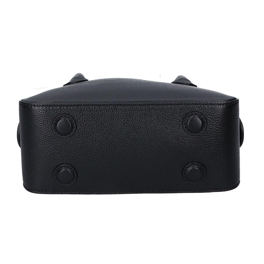 レディース 【美品】MAISON CANAU ブラックレザーハンドバッグ