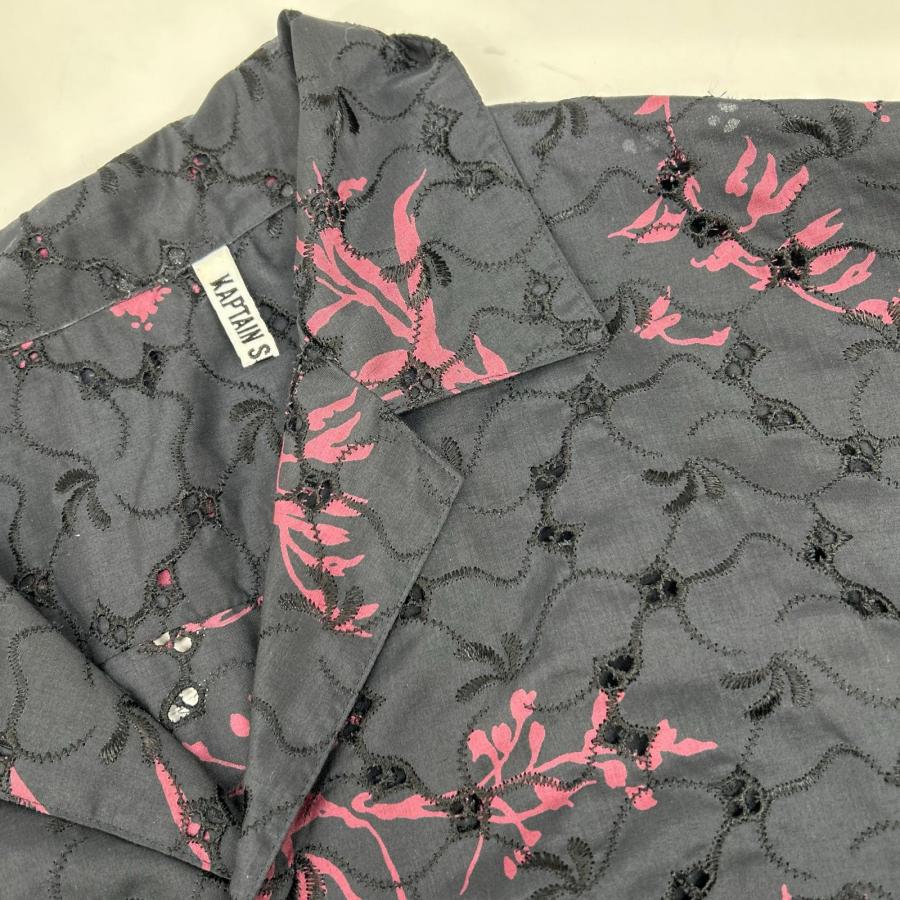 KAPTAIN SUNSHINE キャプテンサンシャイン 【×UNITED ARROWS】25SS KSUA25SSH01 ネイビー×パープル オープンカラー シャツ ジャケット 40 KAPTAIN SUNSHINE キャプテンサンシャイン ×UNITED ARROWS 25SS